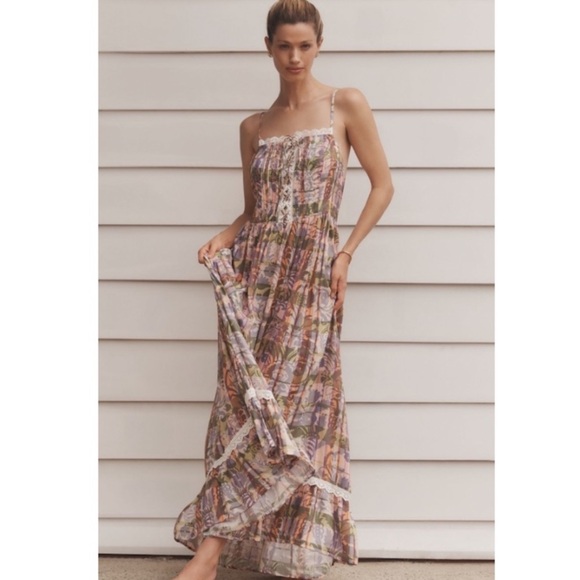 Anthropologie Open Back Maxi Dress. - Picture 1 of 7